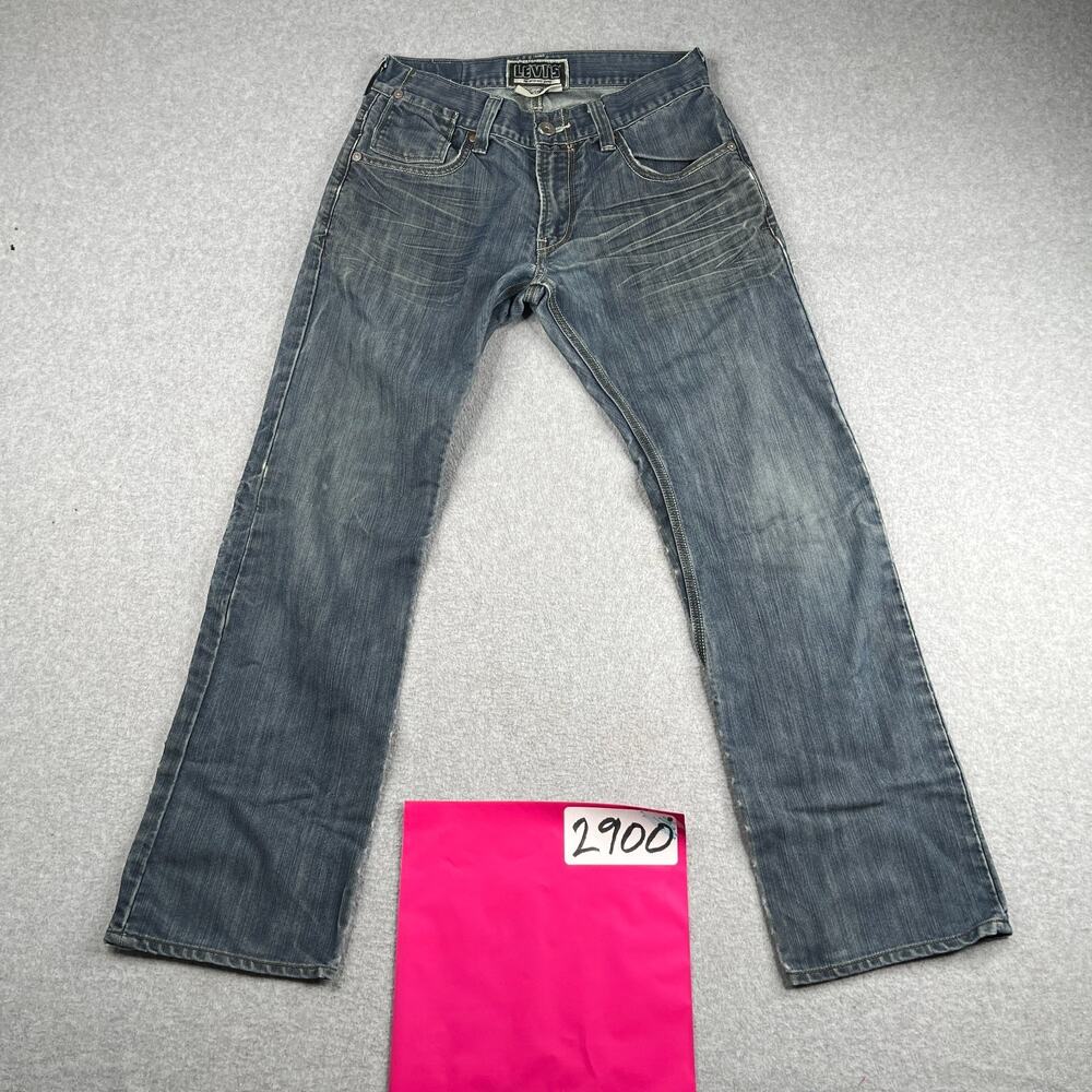 Levis Jeans Womens 514 Straight Distressed False Button Pockets 30